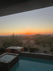 Sunset view from the upper deck was beautiful!