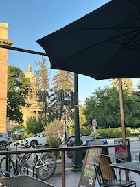 A photo from the patio of St. Lawrence Gridiron, one of my favorite casual dining places