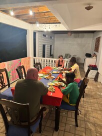 Family dinners outside - absolutely beautiful