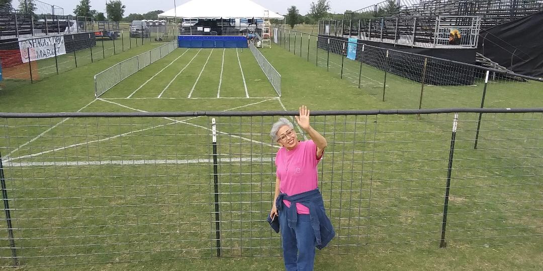 The racetrack for the Wiener Dog Races