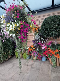 Hotel flower display always beautiful