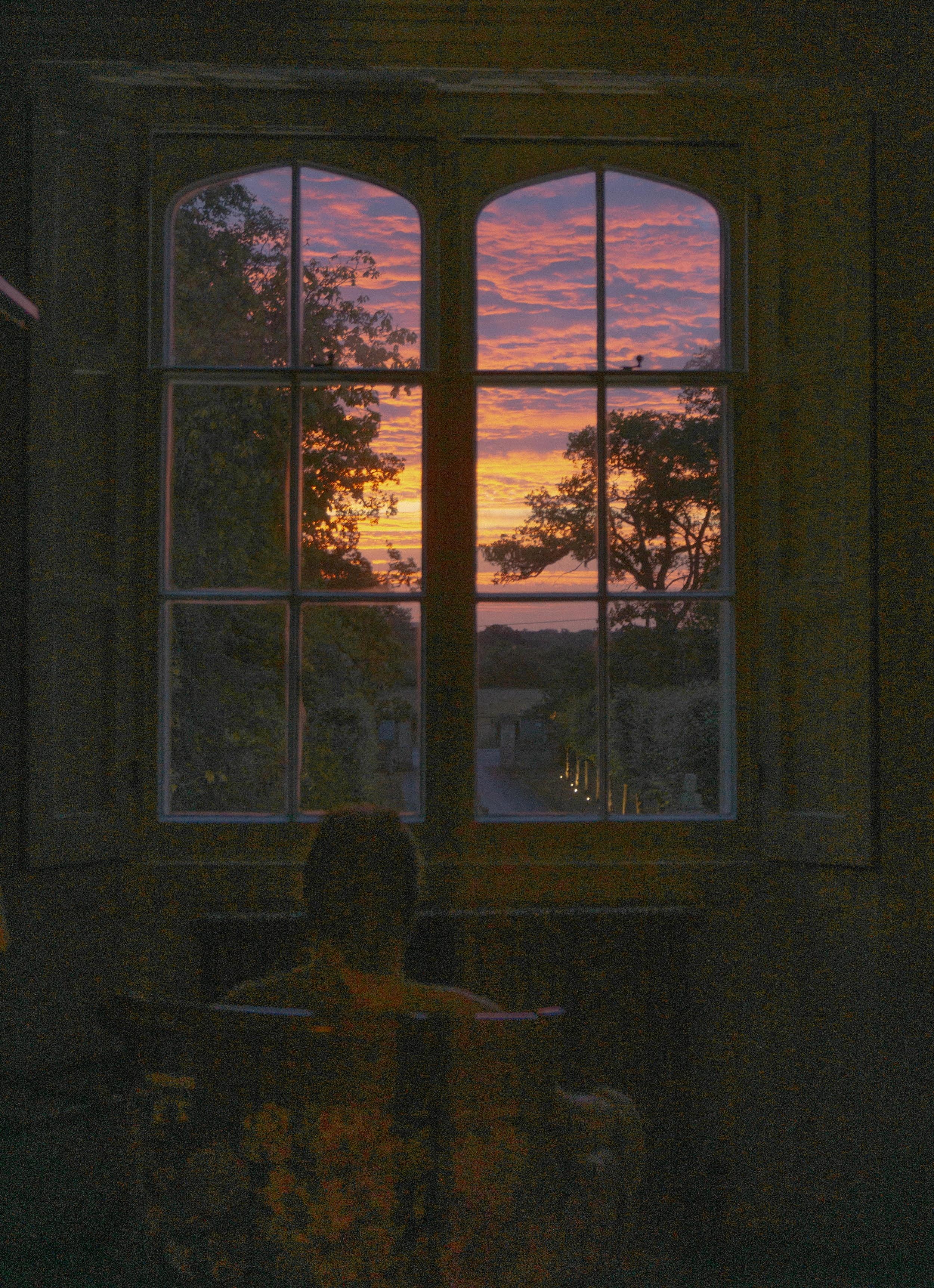 View from our window in the morning,