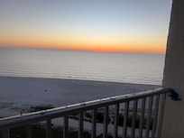 View from the balcony. Looking west.