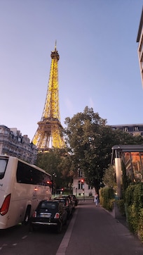 In front of the Pullman Tour Eiffel