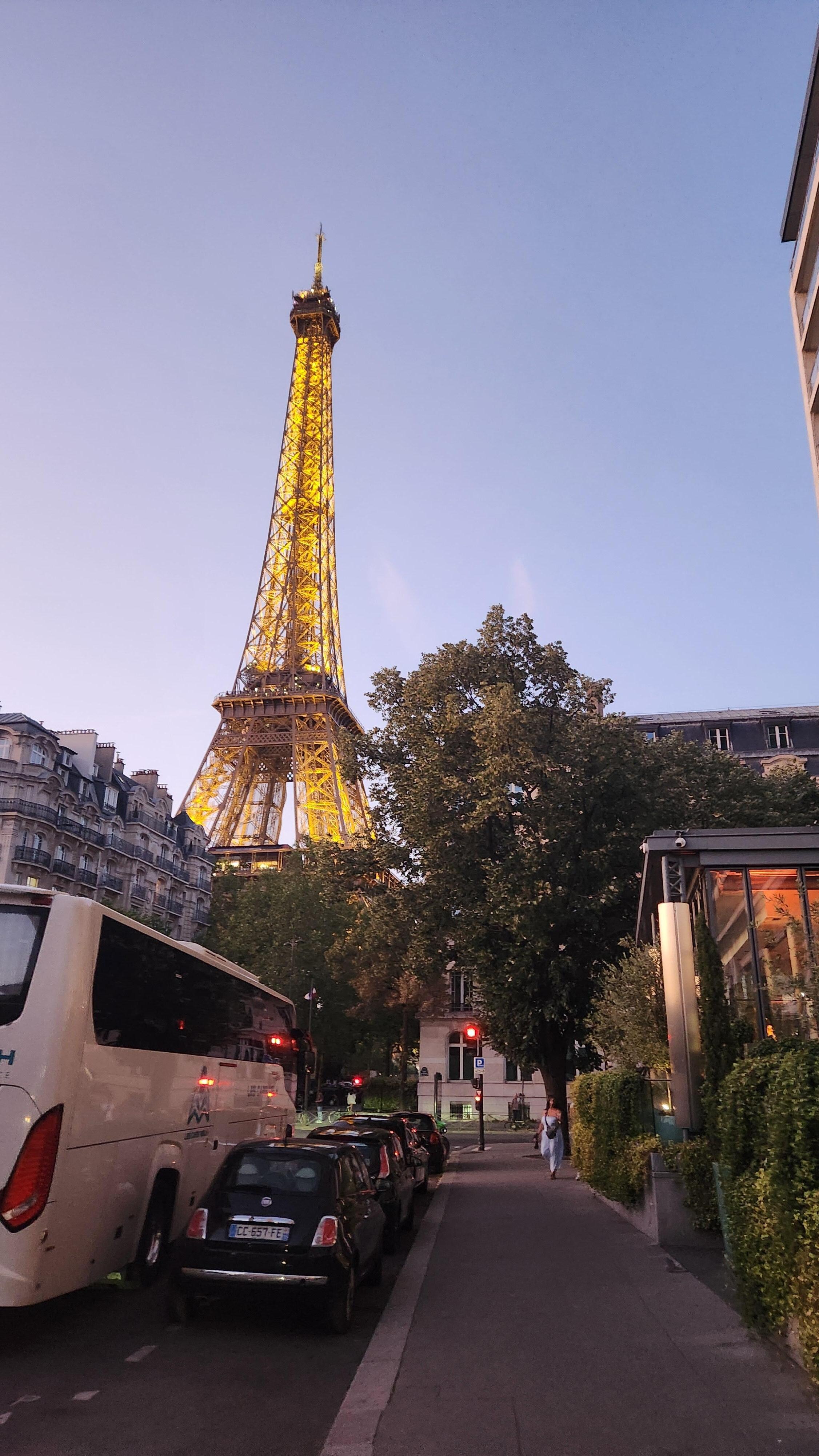 In front of the Pullman Tour Eiffel