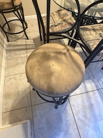 Stained chair