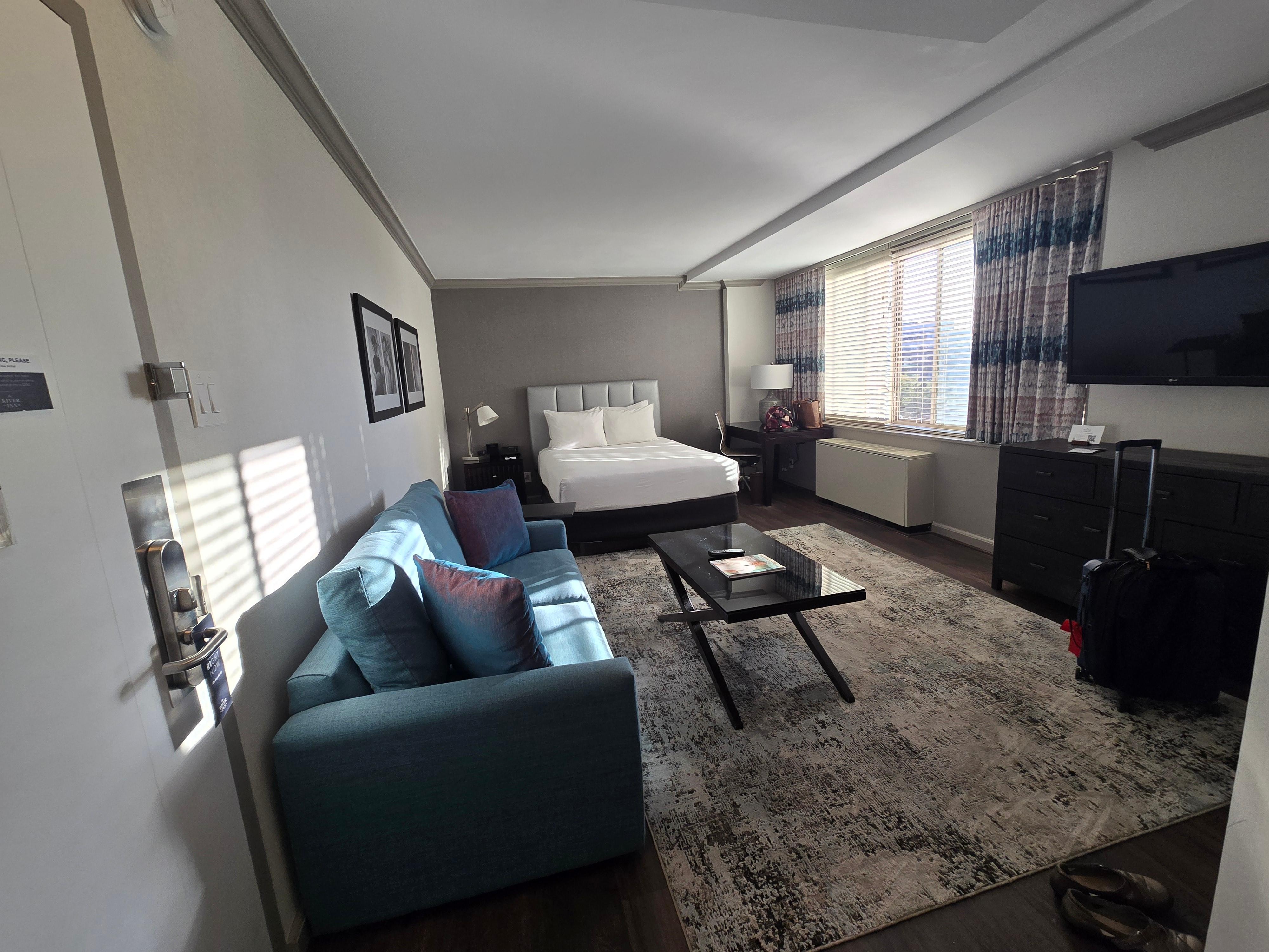 Lots of room, comfortable for two people and a long stay.