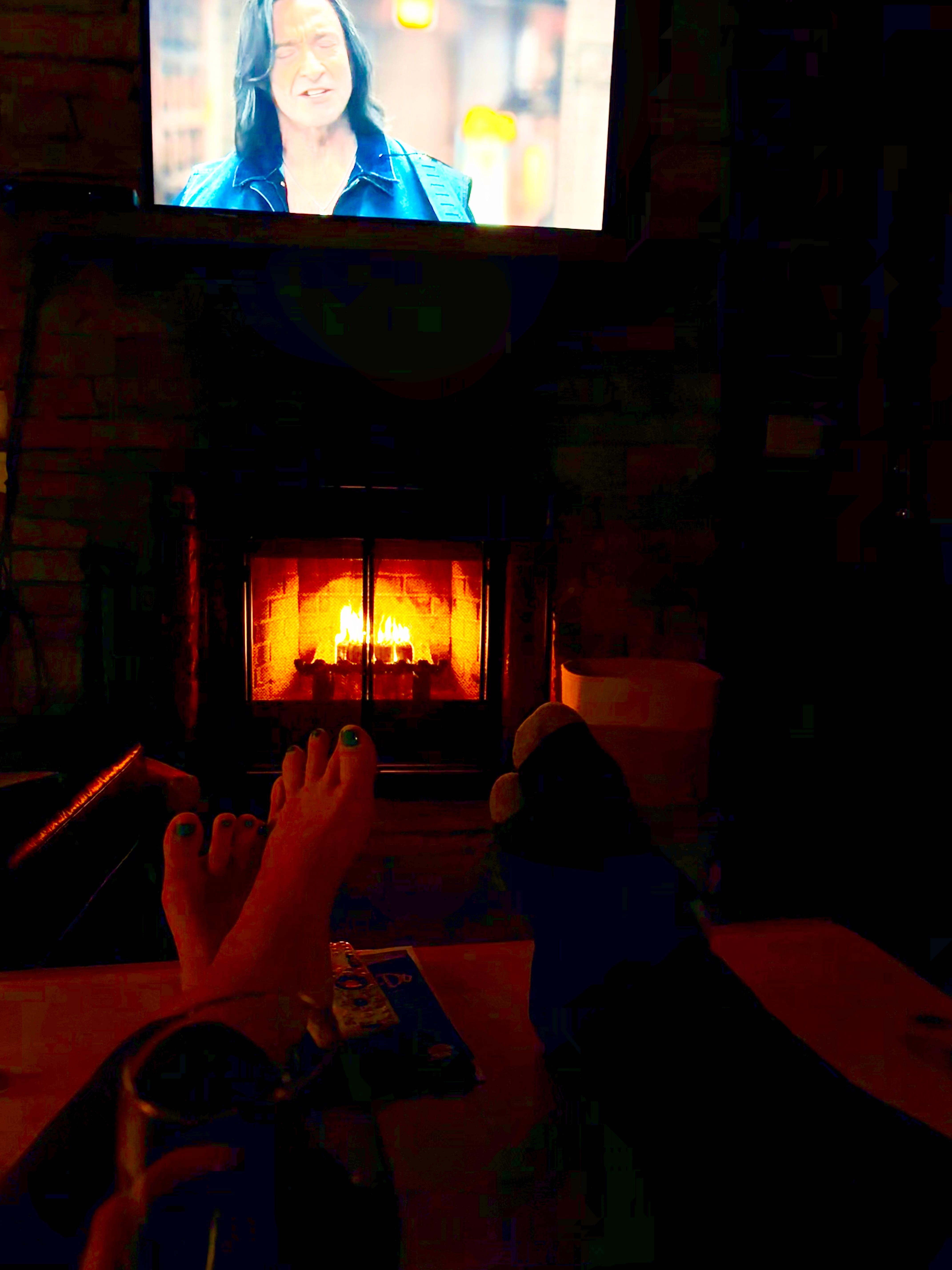 Movie and a fire 