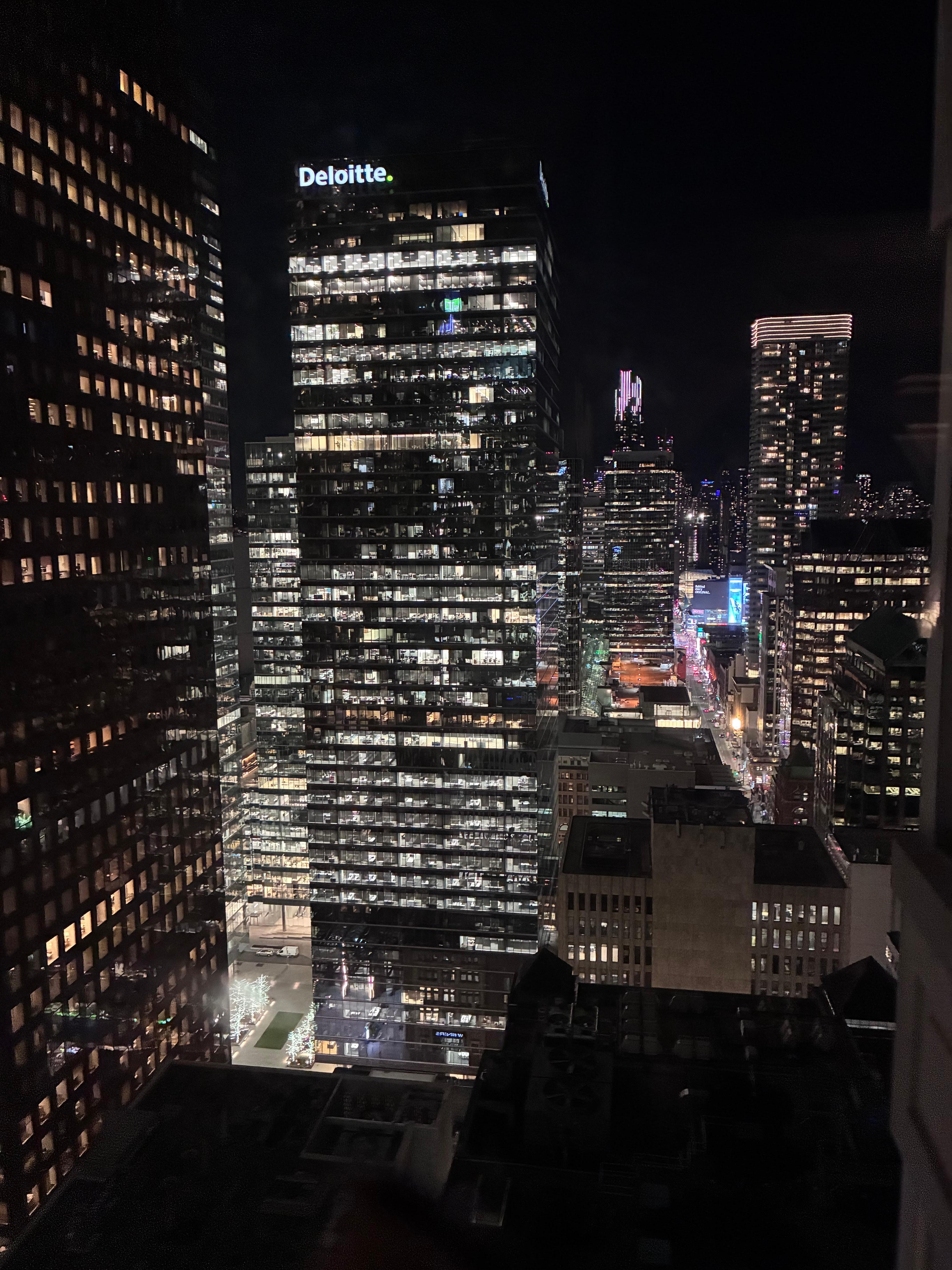 View from our 36th floor suite