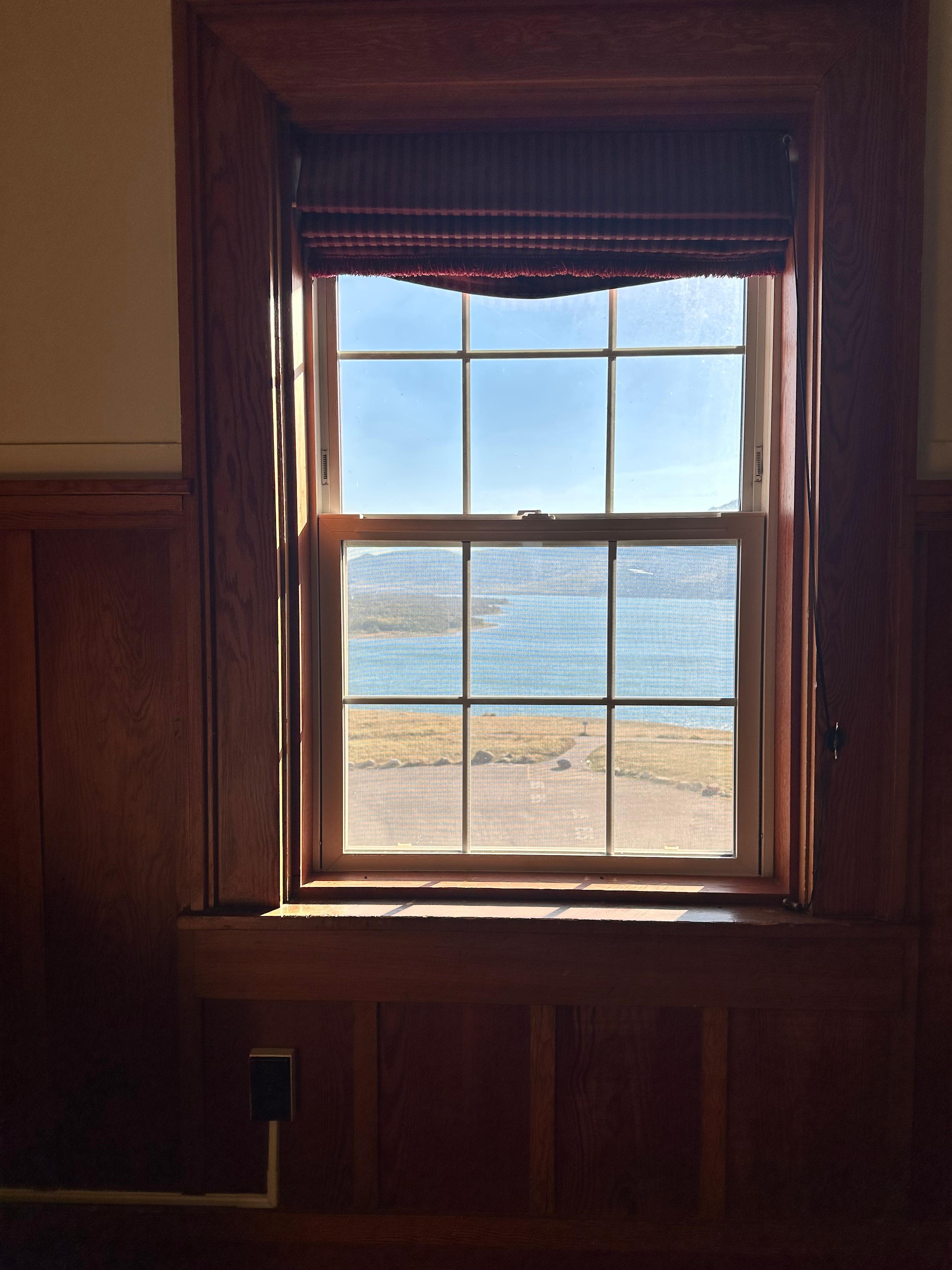 Beautiful view, very dirty window