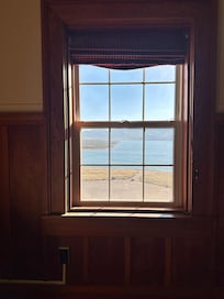 Beautiful view, very dirty window