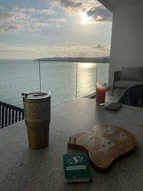 Zero complaints hanging here for quiet morning coffees followed by lots of laughs and fun and games