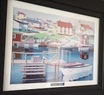 Local artwork adds whimsy to the walls
