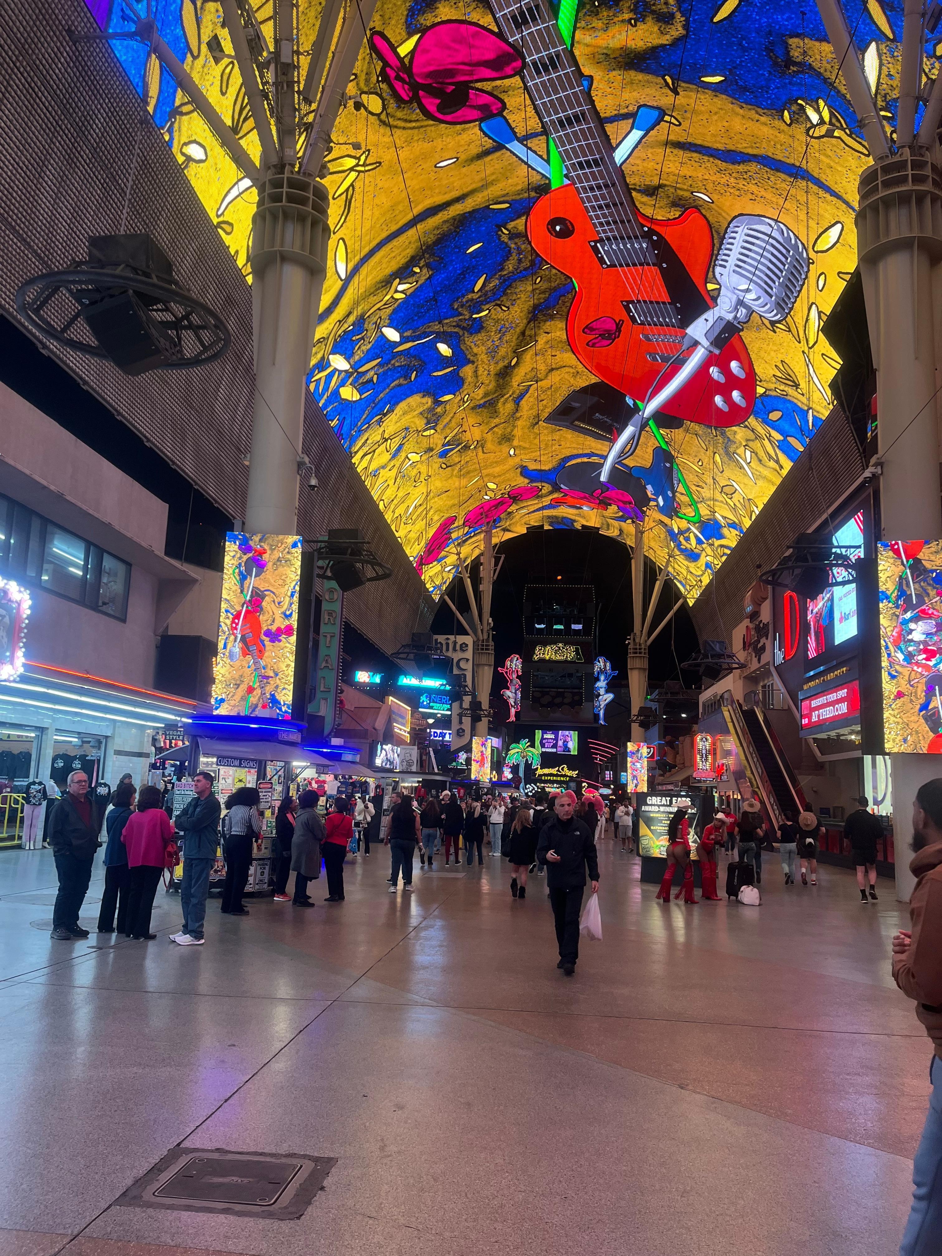 Walking out the front door your hit with the light show