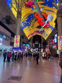 Walking out the front door your hit with the light show