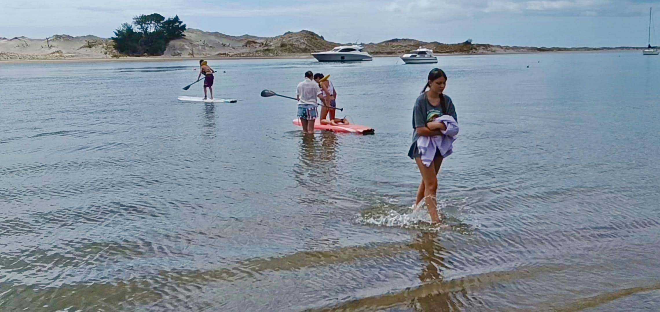 We learnt how to use paddleboards which was a fun memorable moment for our daughters. 