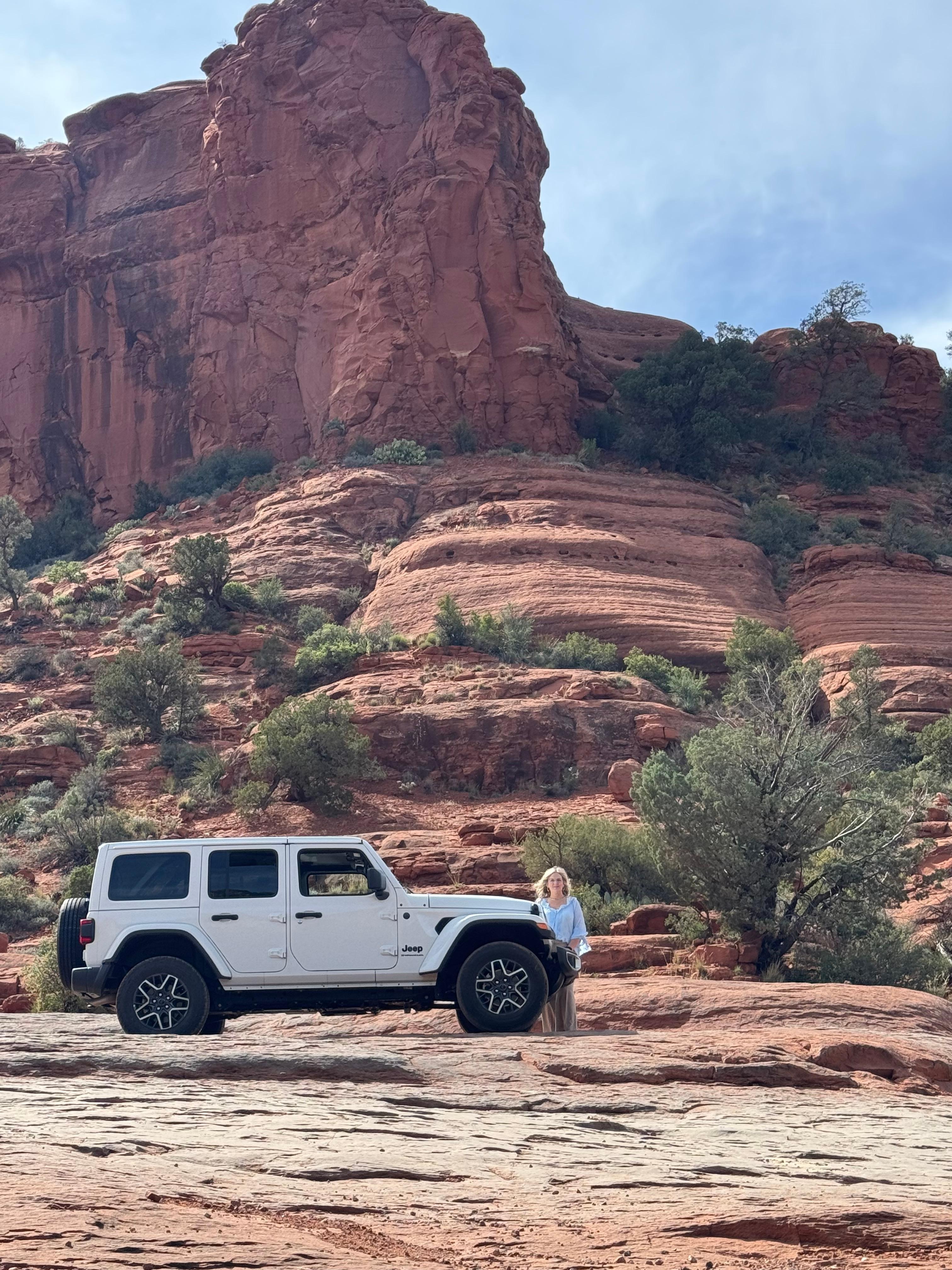 Photo by trail at the end of the road. 