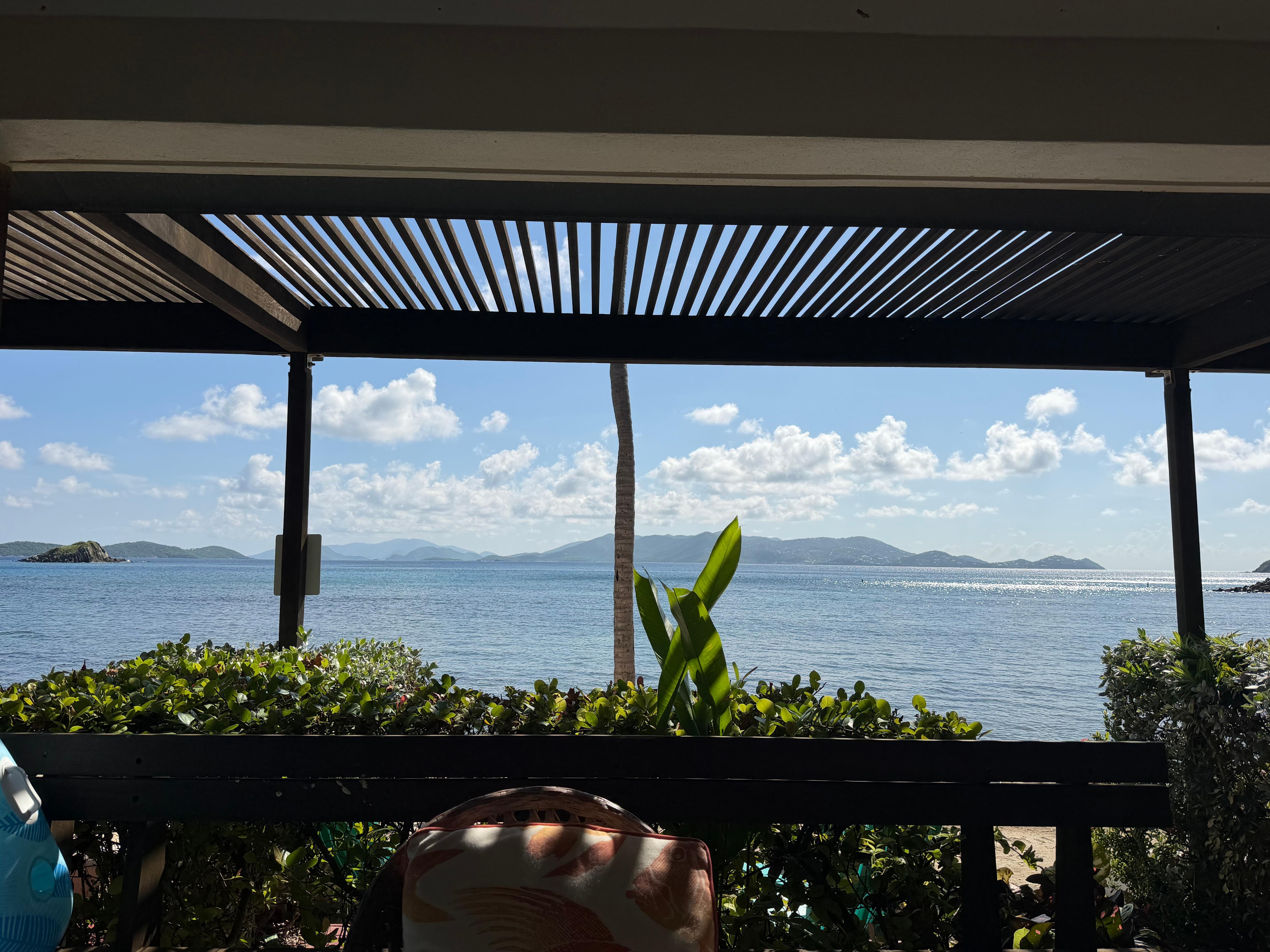 View from the patio of the condo