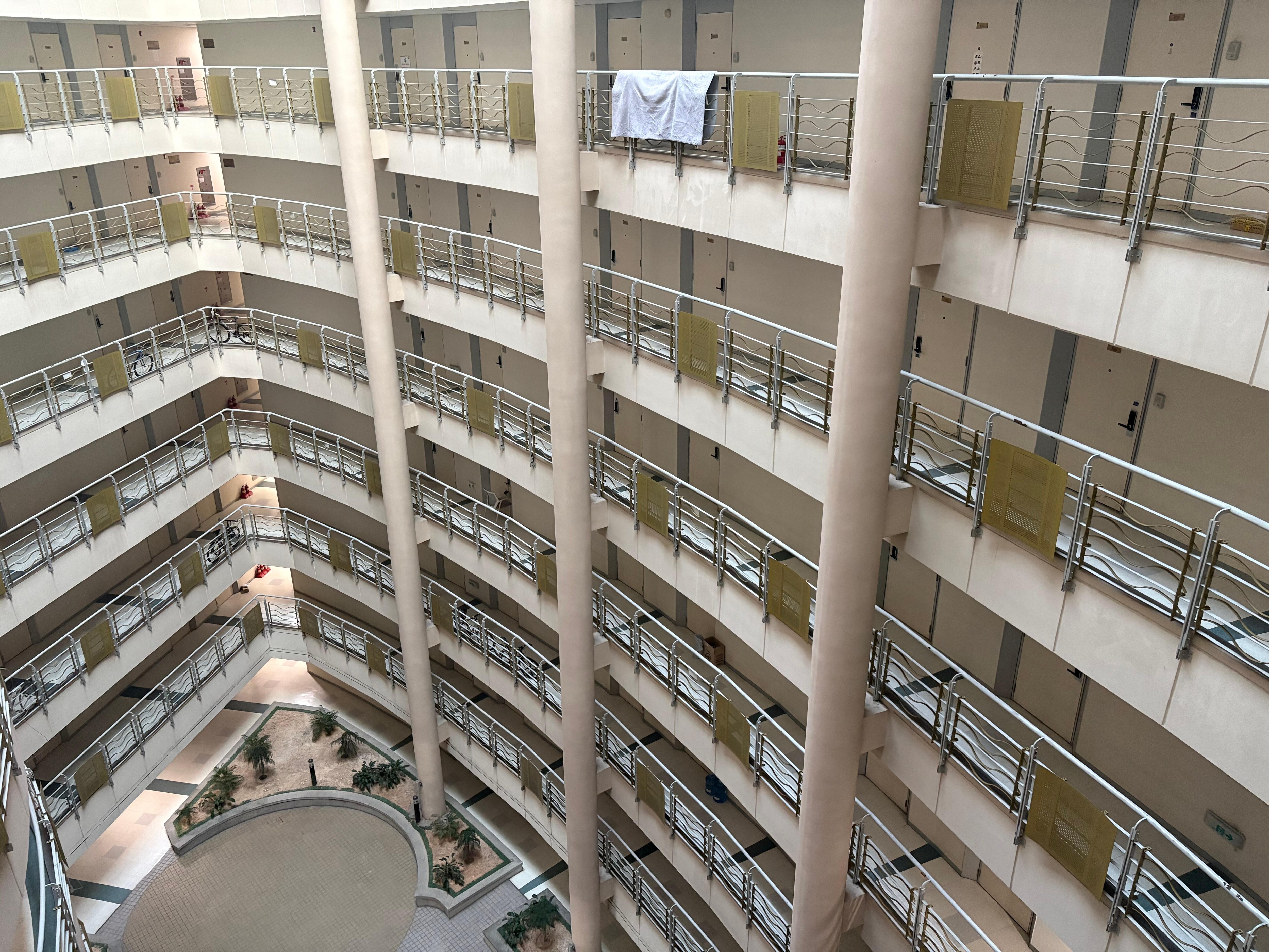 The internal view from the 8th floor.  