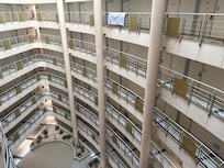 The internal view from the 8th floor.