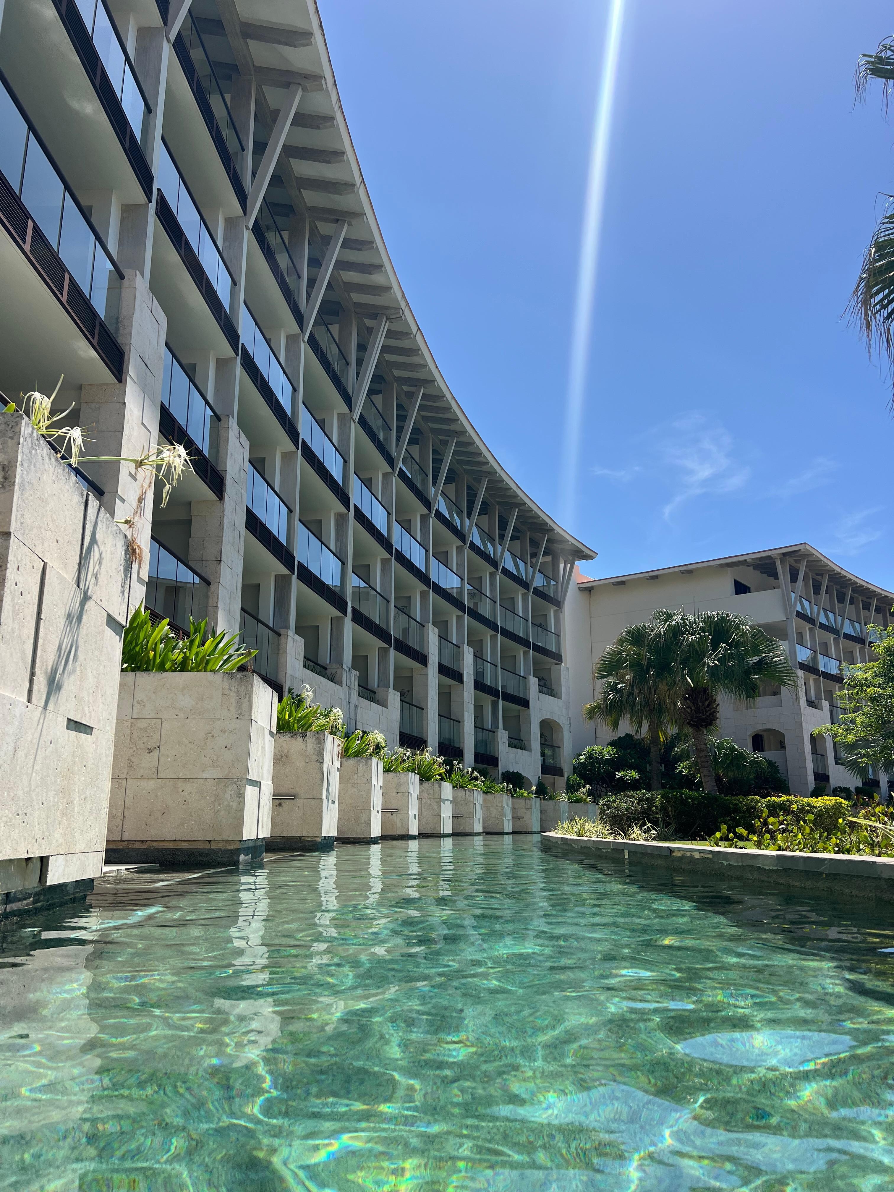 the view from outside our swim up pool! 