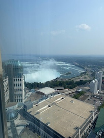 The incredible view from the small, off to the side, window.