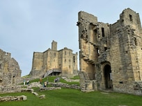 Warkworth Castle a short walk away