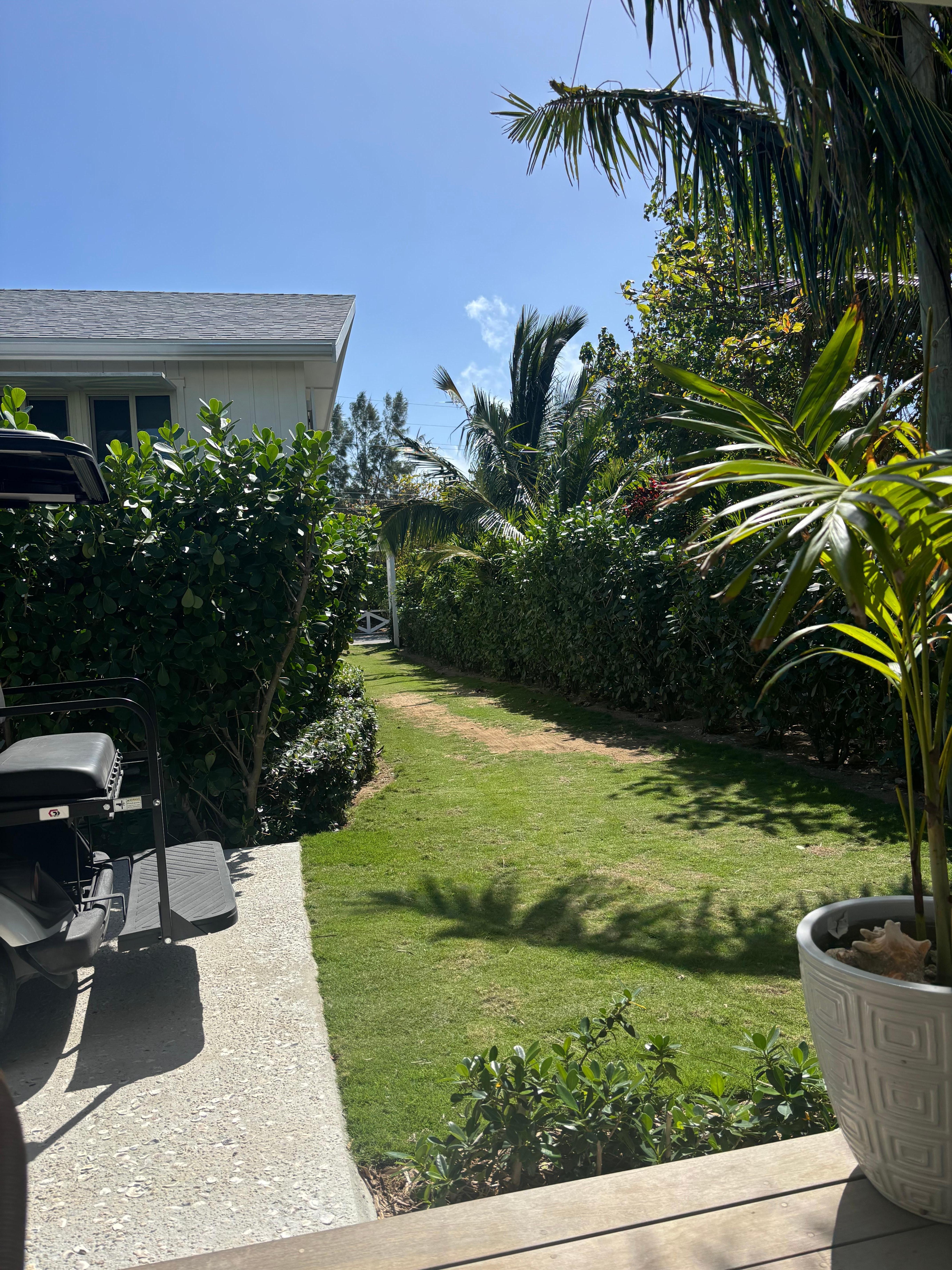 The cottage is located behind a main house, easy to find