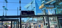 This is the correct exit for Intercity Hotel, signposted Europaplatz