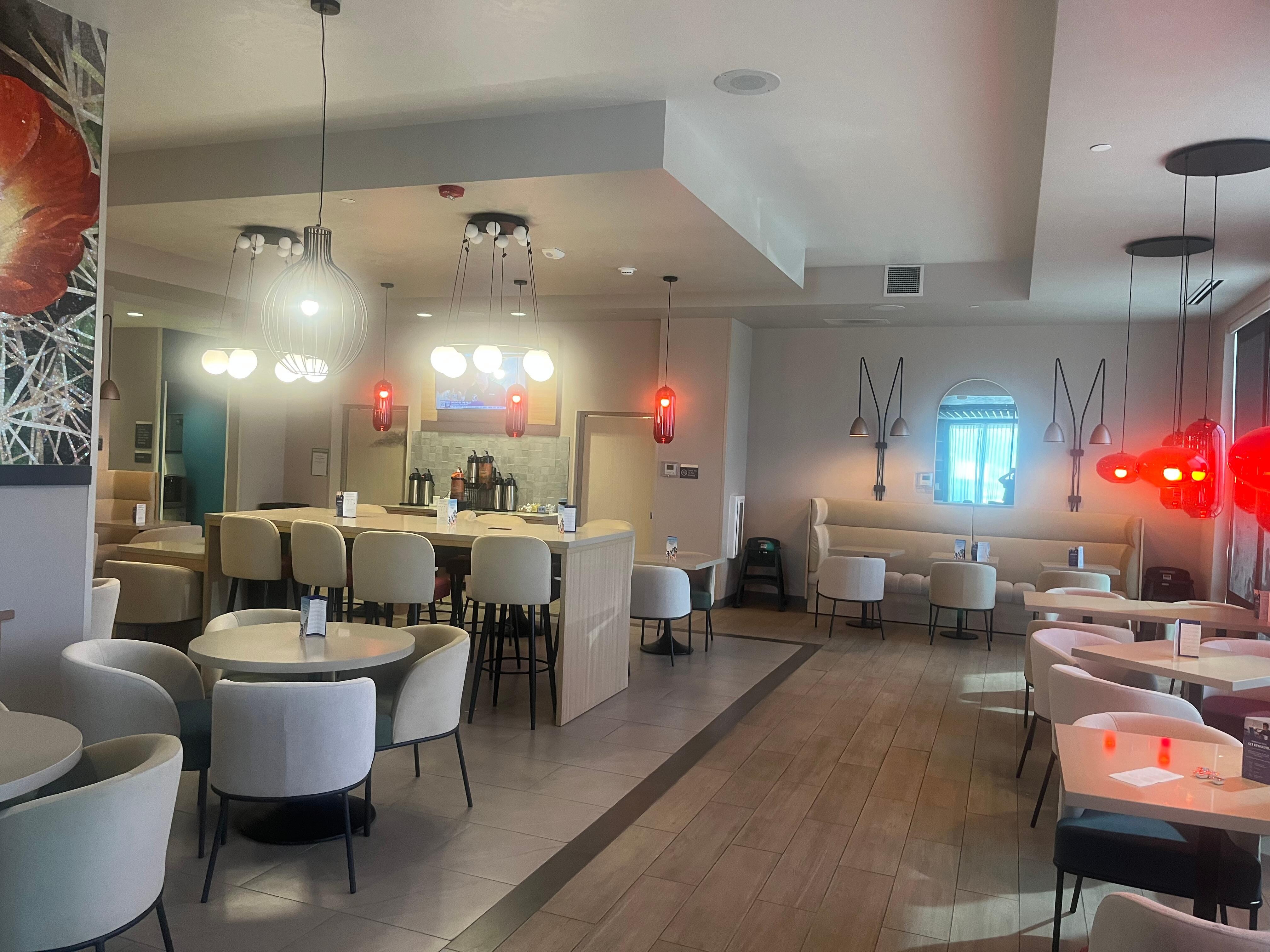 Breakfast seating area