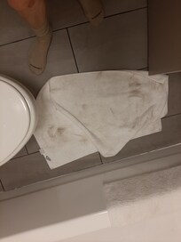 bathmat/floor dirt