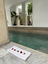 The pool in the riad