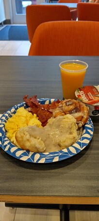 Breakfast.