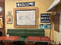 There is vintage signage and memorabilia all over the property
