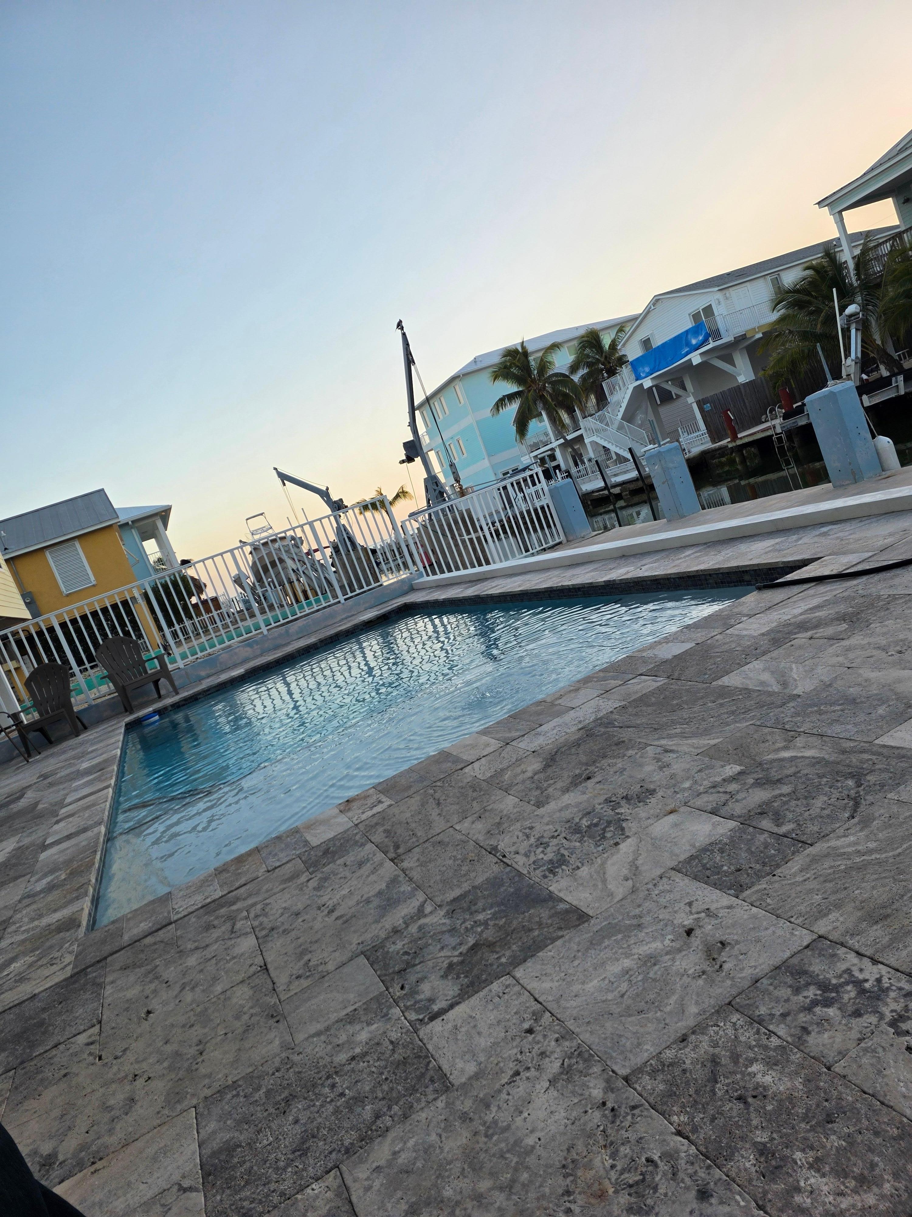 Pool and dock area