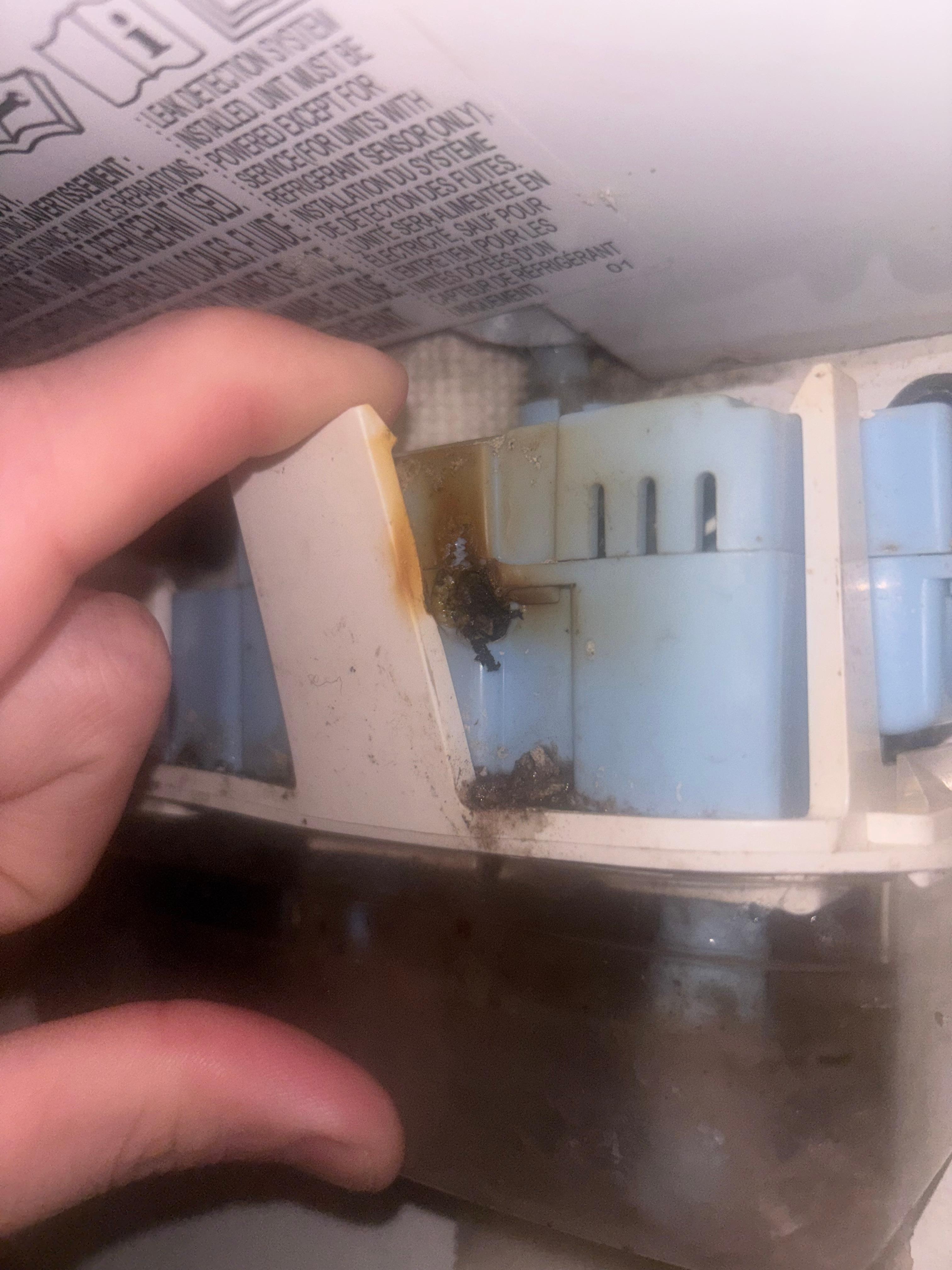 Electrical hazard that was smoking 