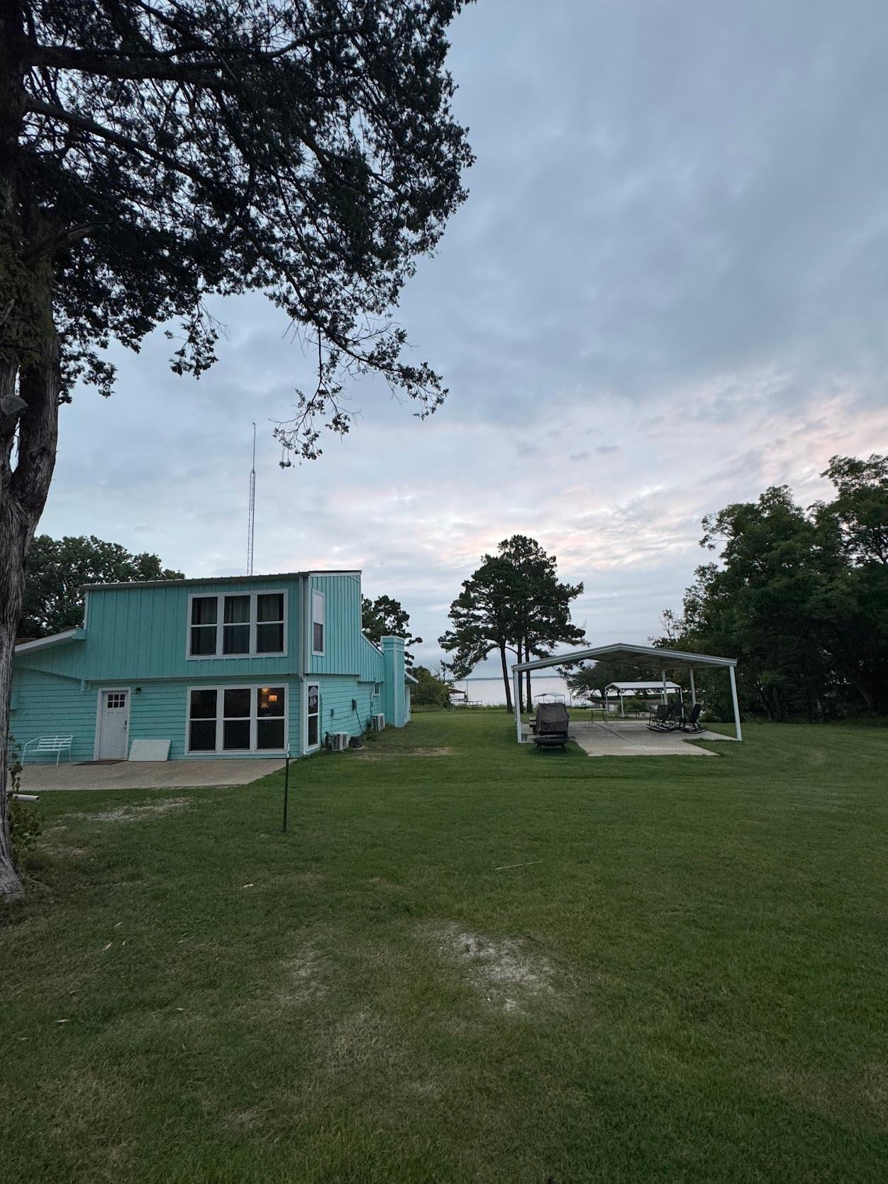view of property towards the lake