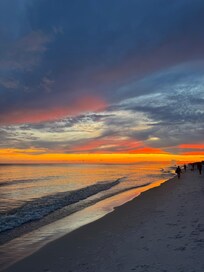 Sunset.