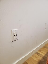 Grimy fingerprints on walls