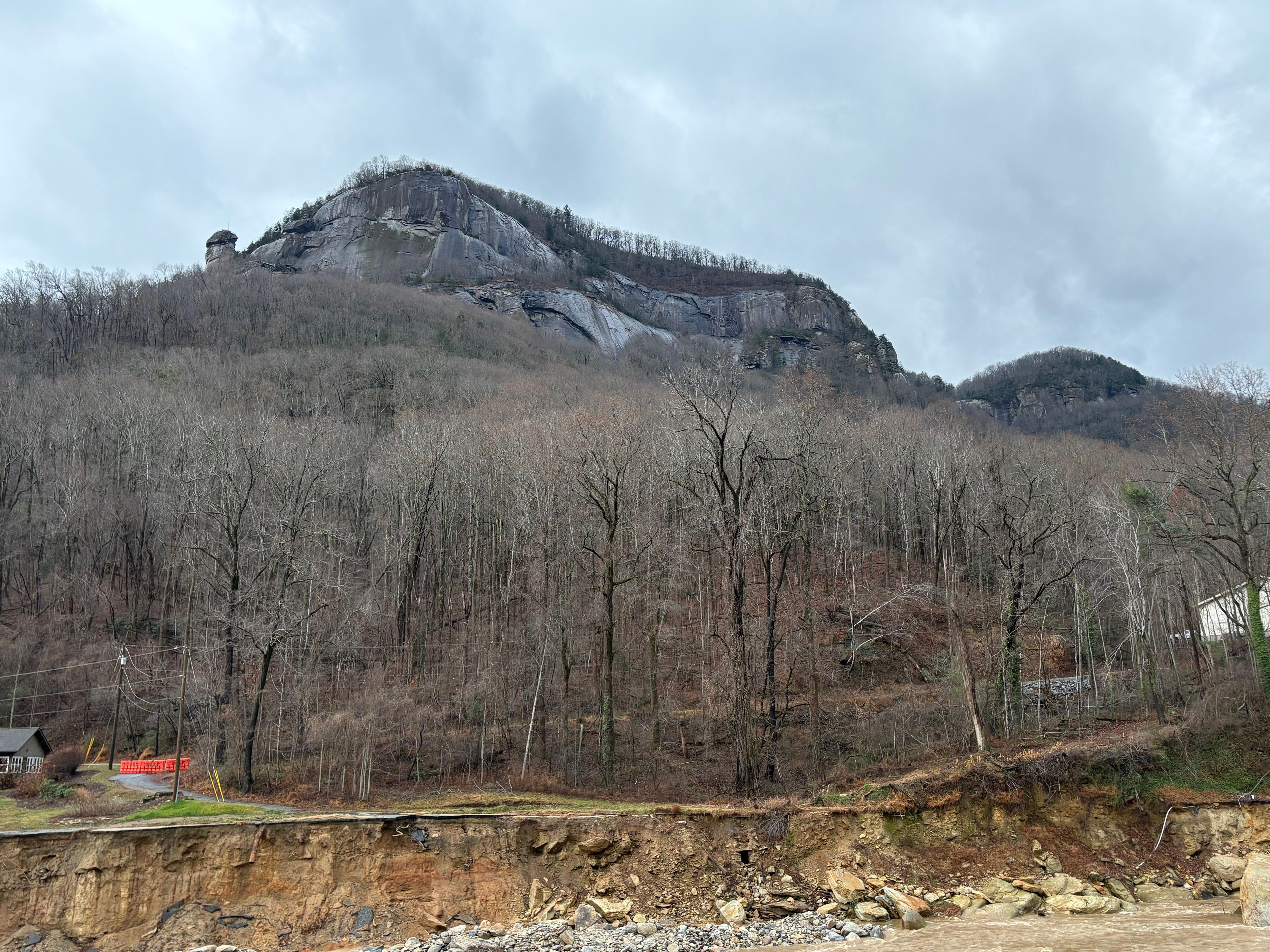 Town view of Chimney rock