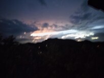 View from deck at sunset.