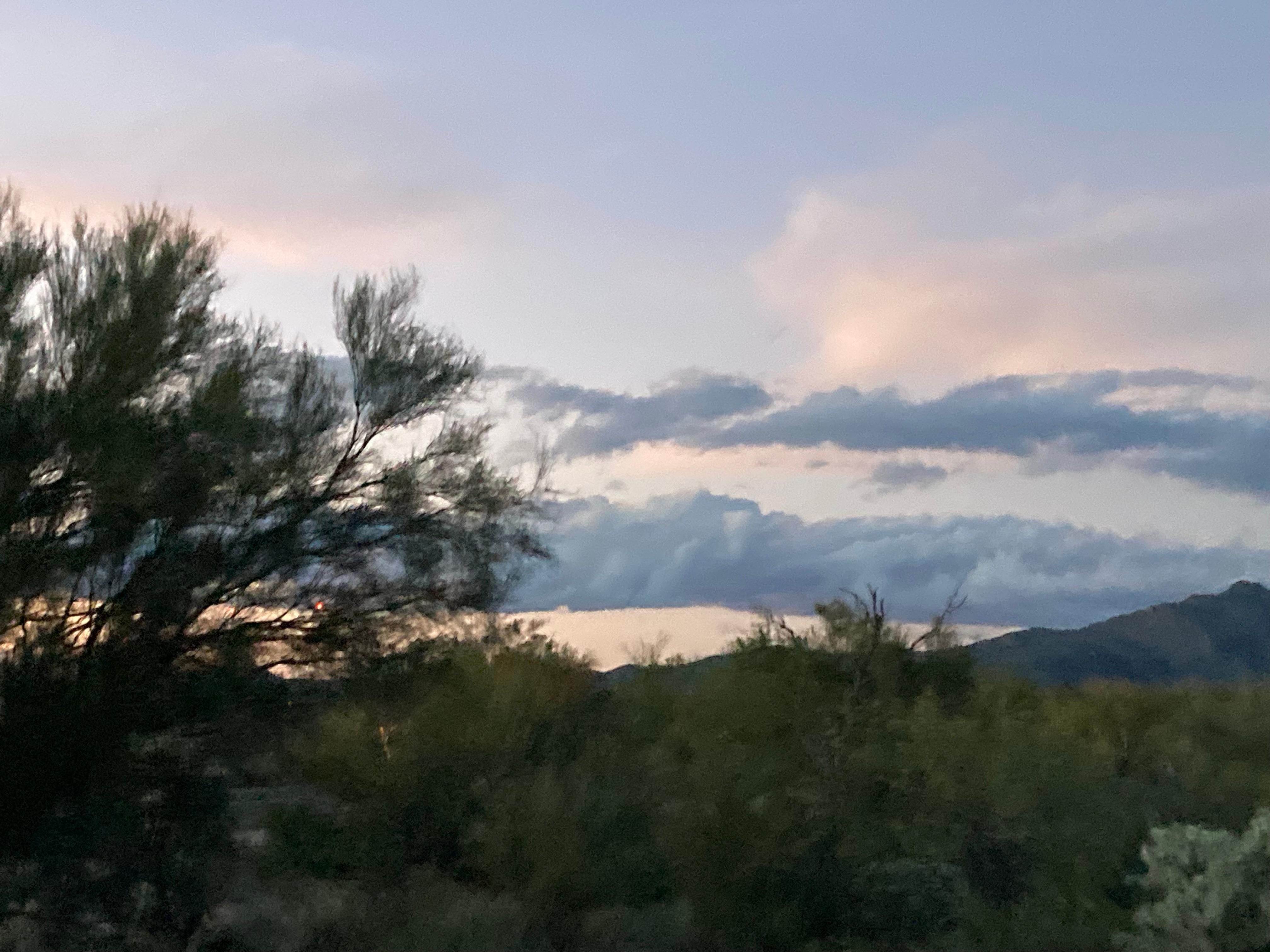 Additional view from the nearby hiking path as the sun was preparing to set.