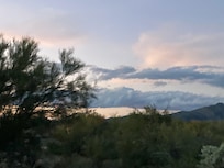 Additional view from the nearby hiking path as the sun was preparing to set.