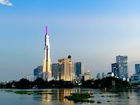 Views from water taxi on Saigon River.