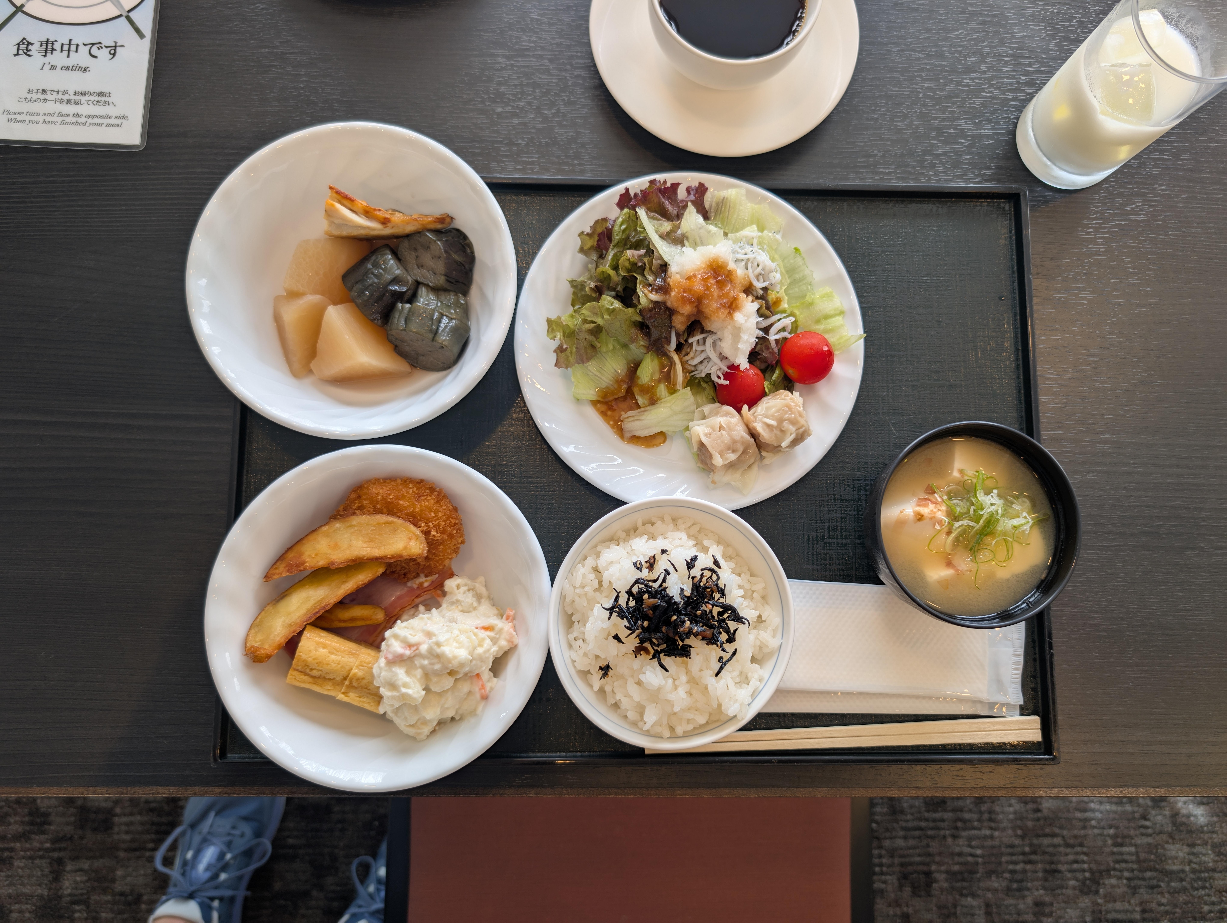 Japanese style breakfast 