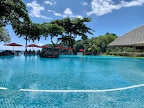 From my lounge chair at the pool.