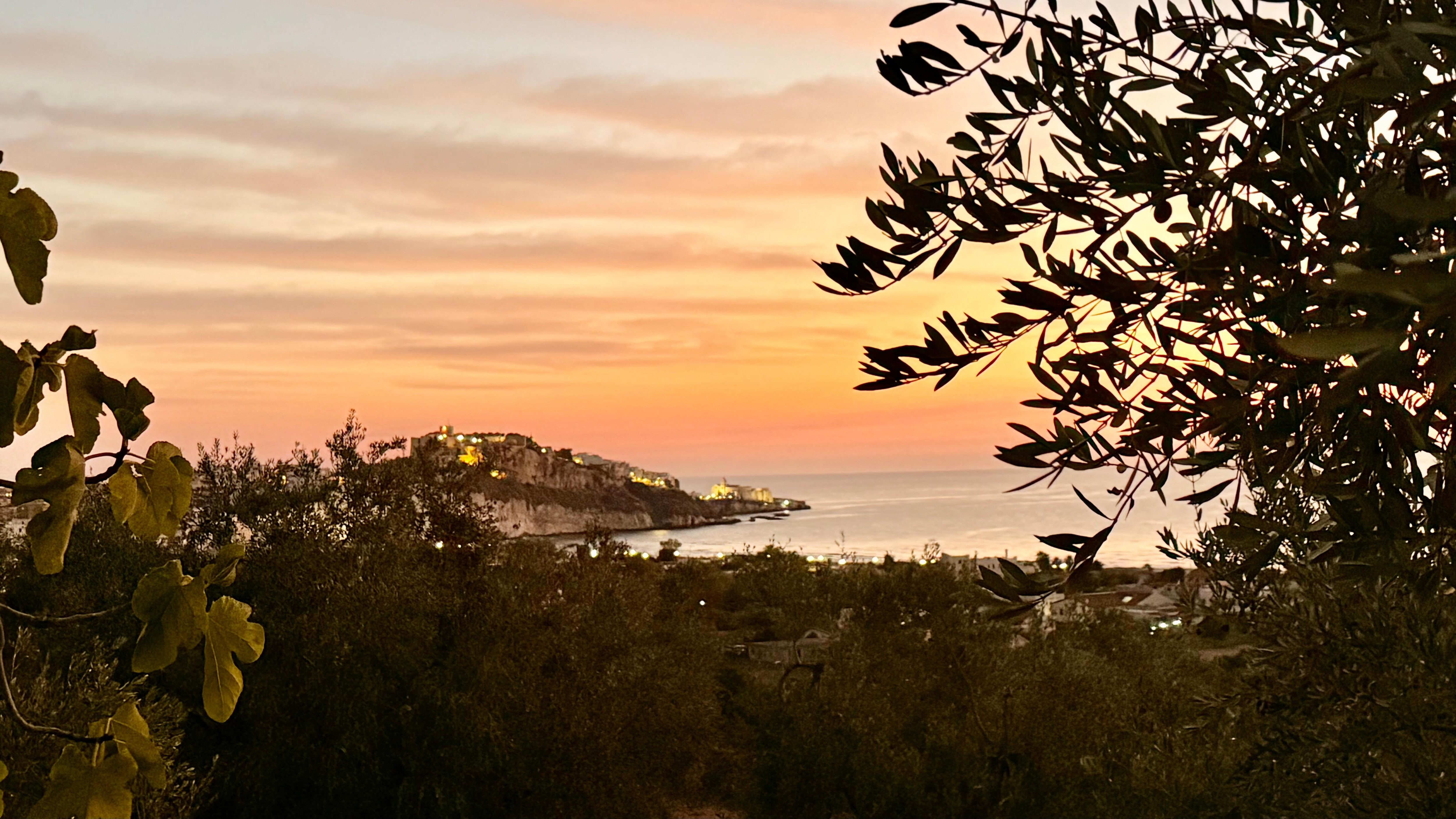 Blick nach links auf Vieste