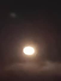 Shot ftom upstairs deck, full moon, crystal clear skies.