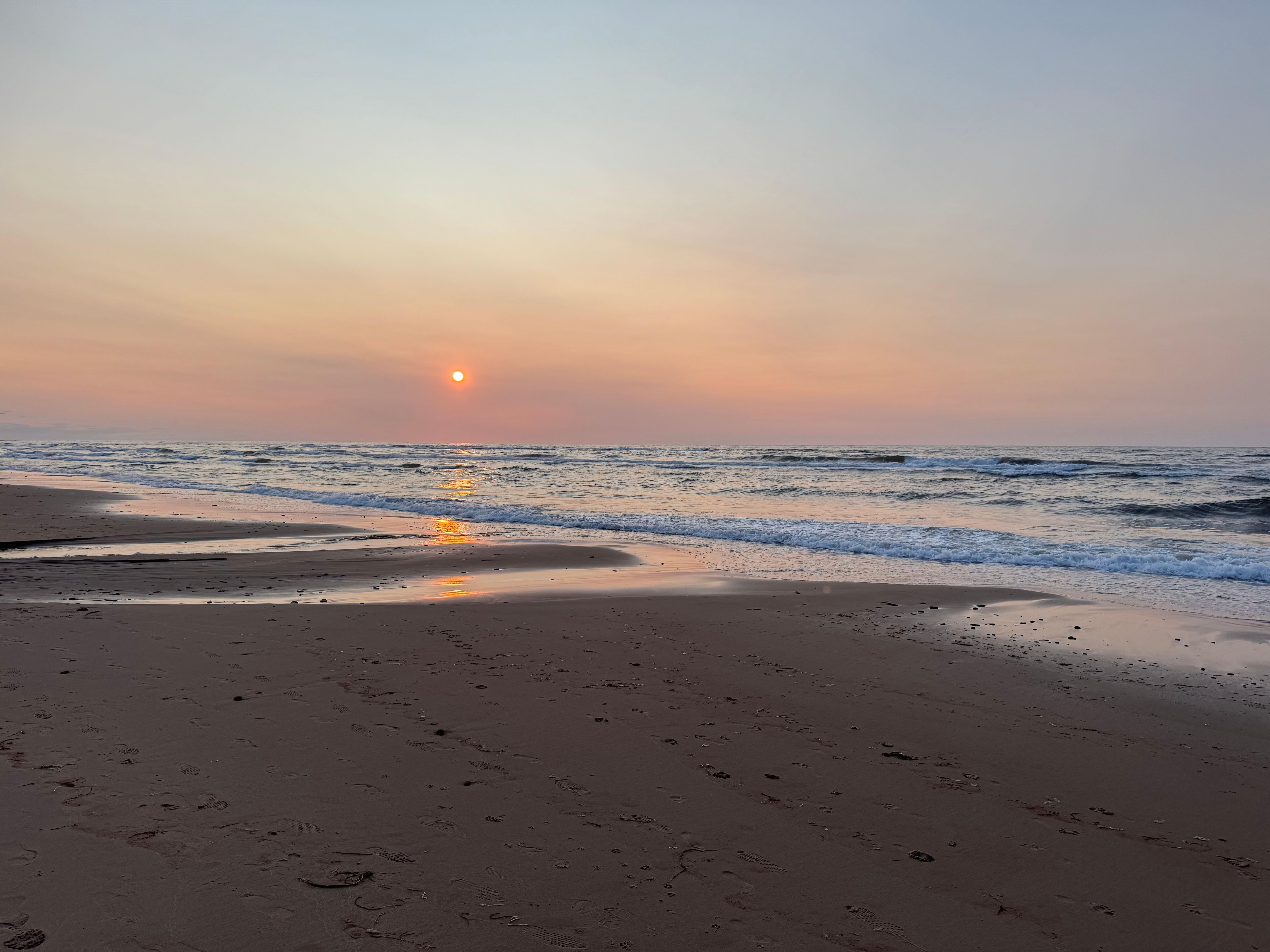 Beach at sunset