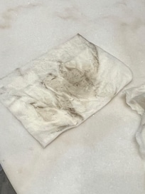 Dust throughout the house upon arrival